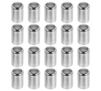 ORFOFE Ghiere Crimpare Argento 100 Pezzi in Acciaio Inossidabile, Manicotti Crimpaggio 15mm Accessori per Pinza Crimpatrice Idraulica e Pneumatica per Condotti ad Alta Pressione