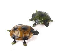 ORFOFE Giocattolo a Forma di Testuggine Telecomandato Elettrico con Occhi Luminosi Plastica Resistente per Movimenti Realistici senza Batterie Verde per Educazione Precoce