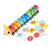 ORFOFE Giocattolo Cognitivo per Numeri in Legno, Trenino Educativo Vagoni Assemblabili e Colori Vivaci, Gioco Didattico per Apprendimento Precoce e Decorazione Scrivania