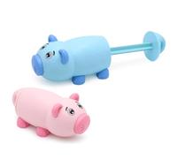 ORFOFE Giocattolo Sparaspruzzi Maiale in Plastica Rosa Piccolo e Leggero per Giochi Estivi per Spiaggia e Piscina Divertente per Gruppi