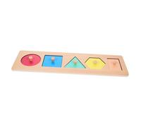 ORFOFE Gioco Puzzle in Legno per Tavola Geometrica per Abbinamento Forme e Colori Giocattolo Sensoriale Educativo Montessori per Asilo e Casa Stimola Creatività e Coordinazione Manuale