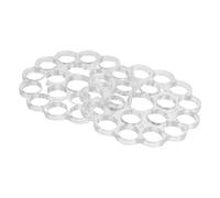 ORFOFE Griglia Floreale 20 Fori Trasparente 12mm, Set 2 Pezzi Portafiori a Spirale per Composizioni Floreali e Bouquet da Sposa, Supporto per Vaso per Decorazioni e Allestimenti