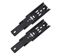 ORFOFE Guide per Cassetti Montaggio Inferiore 2 Pezzi, Guida Telescopica a Estensione Completa 4 Pollici, Binari Scorrevoli in Metallo per Mobili da Cucina, Supporto Carico Pesante