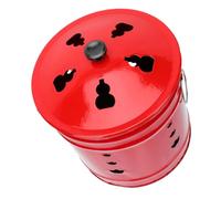 ORFOFE Inceneritore Da Giardino Smaltato Per Combustione Domestica, Bidone Per Bruciature Presa D’aria, Secchio Resistente Per Rifiuti Carta e Cartone, Uso Tempio e Esterno