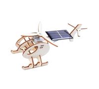 ORFOFE Kit Assemblaggio Elicottero Solare in Legno Educativo Scientifico DIY Ecologico e per Esplorazione Scientifica e Sviluppo