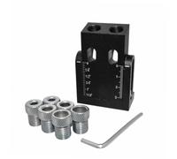 ORFOFE Kit Guida Foratura Trapano Posizionatore Punch Locator per Falegnameria Materiale Durevole Montaggio Rapido e Portatile