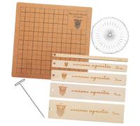 ORFOFE Kit Macramè con Blocca Nodo in Sughero con Chiara Pins e Manuale Strumenti Precisi per Progetti Braccialetti e Artigianali