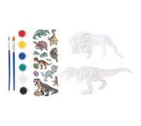 ORFOFE Kit per Dipingere Dinosauri 2 Set Giocattolo per Bambini in Vinile Stile Realistico, Decorazione Tavolo per Back To School Party e Casa