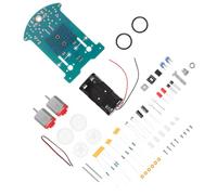 ORFOFE Kit Robot Auto Intelligente Saldatura per Progetto Stem Educativo con Sensore Linea Auto per Apprendimento Elettronica e Controllo Automatico Colore Casuale