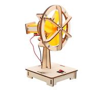 ORFOFE Kit Scientifico DIY Ventilatore Elettrico per Materiali Te per Assemblaggio Manuale Gioco Educativo per Apprendimento Scientifico e Sviluppo Abilità Motorie