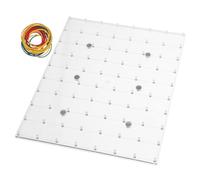 ORFOFE Magnetic Peg Board Educational Toy in Modular Plastic Geoboard For Math Teaching Stem Shape Puzzle Fine Motor Skills Development in Classroom