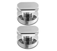 ORFOFE Maniglie Ventosa Adesiva per Cassetti e Copriwater da Bagno, 2 Pezzi in Abs Argento, senza Necessità di Forare, Design Moderno e Funzionale
