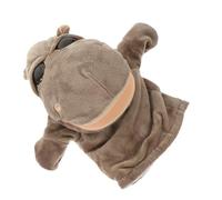 ORFOFE Marionetta Ippopotamo in Peluche Morbido con Bocca Mobile Giocattolo Animale Realistico per Raccontare Storie Teatro Regalo Halloween e Compleanno
