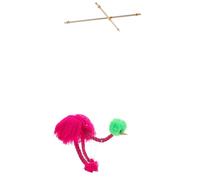 ORFOFE Marionetta Struzzo in Peluche Interattiva Rosa, Burattino da Dito, Giocattolo Teatrino Marionette, Pupazzo da Spettacolo Decorativo e Riutilizzabile
