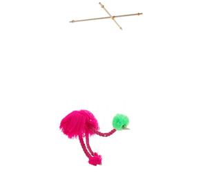 ORFOFE Marionetta Struzzo in Peluche Interattiva Rosa, Burattino da Dito, Giocattolo Teatrino Marionette, Pupazzo da Spettacolo Decorativo e Riutilizzabile