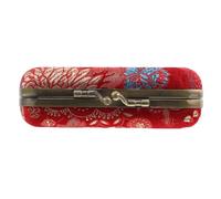 ORFOFE Mini Astuccio Porta Rossetto Portatile con Specchio, Custodia da Viaggio Compatta a Tema Floreale Vintage, Contenitore Protettivo per Rossetto da Donna e Ragazza, per Borse e Uso