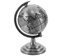 ORFOFE Mini Globo Vintage in Metallo Rotante Soprammobile Decorativo per Scrivania Ufficio Ornamento Retro in Stile Antico per Libreria e Mobiletti Idea Regalo Elegante e Artigianale