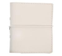 ORFOFE Mini Taccuino Tascabile A8 in Similpelle Bianco Copertina Rigida, Blocco Note Ricaricabile a 3 Fori per Appunti, Diario di Viaggio e Pianificazione Quotidiana, per Studenti