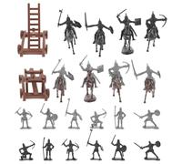 ORFOFE Miniature Soldatini Cavalleria Medievale, Figure di Persone in Miniatura Realistiche, Set Compatto e Collezionisti, Decorazione Didattica e Scena Storica