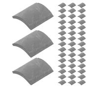 ORFOFE Modelli di Tegole Finte 100 Pezzi 1:16 per Miniature Casa Bambole e Paesaggi Architettura in Miniatura