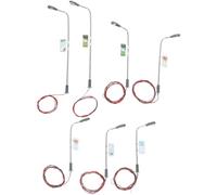 ORFOFE Modello Lampione Stradale in Scala 1/100 1/150 1/200 con Testa Singola in Metallo, Set da 15 Pezzi per Modellismo Ferroviario e Paesaggi, Accessori per Diorami e Tavoli