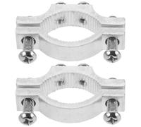 ORFOFE Morsetto Range Pezzi in Alluminio e 2 Argento Manubrio di Lega Supporto Staffe, Installazione Facile e Montaggio Sicuro ed 20-45mm per Fari per Bici E-bike