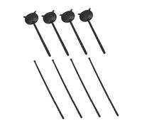 ORFOFE Occlusore Oculare Antiscivolo in Abs Design Portatile Manuale 4 Set per Esame della Vista e Scuola Grafico Oculistico Incluso Nero