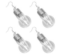 ORFOFE Orecchini Pendenti a Forma di Lampadina Luminosi 2 Paia Decorazioni da Festa e Discoteca per Donne Accessori Leggeri e Portatili per Occasioni Speciali