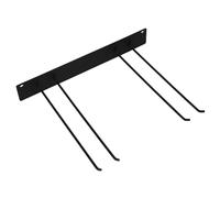 ORFOFE Organizer Attrezzi da Giardino in Ferro Robusto Portautensili da Parete Multifunzionale per Vanghe Rastrelli e Scope Supporto Muro per Garage e Giardino Design Moderno e Resistente