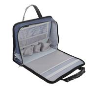 ORFOFE Organizer per Documenti Oxford con Manico e Serratura a Codice, Blu, Tasca per Laptop, per Uso Ufficio e Incontri di Lavoro