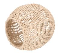 ORFOFE Paralume per Lampada da Terra e Plafoniera in Carta Intrecciata Effetto Rattan Coprilampada Tondo Artigianale Decorazione Luce Morbida per Soggiorno e Sala da Pranzo