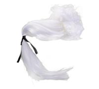 ORFOFE Parrucca da Giudice Bianca Lunga Copricapo Sintetico Capelli Ricci Parrucca da Cosplay per Feste e Mascherate Accessori da Gentiluomo