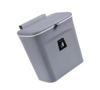 ORFOFE Pattumiera Appendibile da Parete con Controllo Odori con Coperchio Scorrevole e Anello Pressore in Plastica per Cucina e Soggiorno