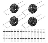 ORFOFE Picchetti da Forma di u Chiodi di Fissaggio per Recinzioni Realizzati in Resistente Punta Affilata per Installazione Rapida Antiruggine con Rondella Inclusa