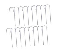 ORFOFE Picchetti per Tende da Campeggio in Acciaio Resistente Set 24 Pezzi per Fissaggio a Terra Antiruggine Accessori Pratici per Esterni come Gazebo Spiaggia e Giardinaggio