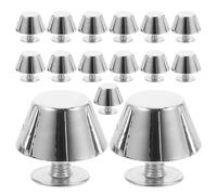 ORFOFE Piedini per Borse in Lega di Zinco 12 Mm, Kit da 15 Pezzi Rivetti Rotondi per Realizzazione e Protezione Fondi Borsa, Ferramenta Fai da Te per Artigianato e Cucito