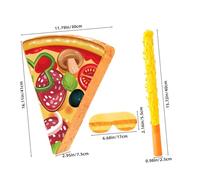 ORFOFE Pinata Pizza Forma Fetta con Bastone e Confetti da Decorazione per Feste Compleanno e Party Tema Cibo