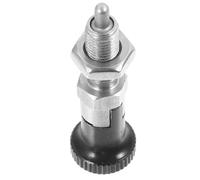 ORFOFE Pistone a Molla Retrattile Manuale M6 in Acciaio Inox con Manopola Autobloccante e Perno di Bloccaggio a Denti Fini, Accessorio per Casse Attrezzi e Strumenti di Fissaggio