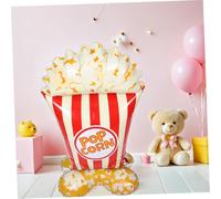 ORFOFE Popcorn Gigante Lamina Stand Up Realistico per Feste Decorazione Gonfiabile Tema Cinema Compleanno Shower e
