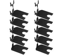 ORFOFE Porta Cartellini del Prezzo Nero in Ferro Elettroplaccato 10 Pezzi Design a Doppia Clip Orizzontale per Esposizione Segni e Menu