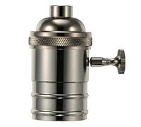 ORFOFE Portalampada a Sospensione Vintage E27 in Alluminio Pressofuso, Lampada a Sospensione a Lampadina Edison Compatibile, Presa Di Luce Retrò Per Illuminazione Decorativa Fai Da Te