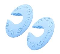 ORFOFE Protezione le Dita in Silicone Blu, Fermaporta Antipizzicamento 2 Pezzi, Facile da Rimuovere, per Sicurezza Ragazzo Ragazza e Cancelletto di Sicurezza