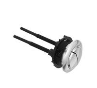 ORFOFE Pulsante Scarico Wc con Pulsante e Asta Estendibile in Abs Argento Ricambio Compatibile con Serbatoi per Controllo Completo del Acqua