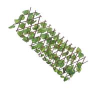 ORFOFE Recinzione Artificiale in Foglie Simulazione Verde Pannello Estensibile per Balcone Giardino Cortile Decorazione Siepe Finta Resistente AI Raggi Uv Installazione Facile Effetto