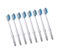 ORFOFE Ricambi Maggior Compatibili la Irrigatori Parte Orali Idropulsore 8 Pezzi, Testine in Ricambio Abs Bianco per Igiene Orale per Irrigatore Dentale