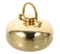 ORFOFE Scaldamani Portatile in Rame Massiccio 11Mm Stufa Termica Ricaricabile Compatta da 13Cm Borsa Acqua Calda Invernale per Mani Piedi e Uso Esterno per Ufficio e Colore Casuale