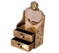 ORFOFE Scatola contenitore dei ricordi del bambino porta bebè salva denti custodia per la conservazione dei fetali Contenitori caso di denti da latte astuccio per bambini Metallo