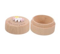 ORFOFE Scatola per Dentini da Latte in Naturale Contenitore per Custodia per Denti da Latte Ragazzo e Facile da Usare Regalo