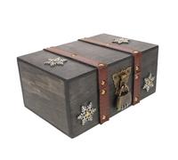 ORFOFE Scatola Portagioie in Legno Vintage con Serratura Combinazione Contenitore Retrò per Gioielli e Ricordi Organizer Decorativo per Bigiotteria Design Antico Resistente e Funzionale