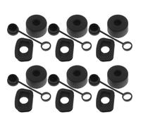ORFOFE Set 1 Pezzo Copertura per Cannucce in Silicone Nero Tappi Antigoccia e Tenuta Ermetica, Protezione Riutilizzabile per Bottiglie Sportive e Tazze da Viaggio